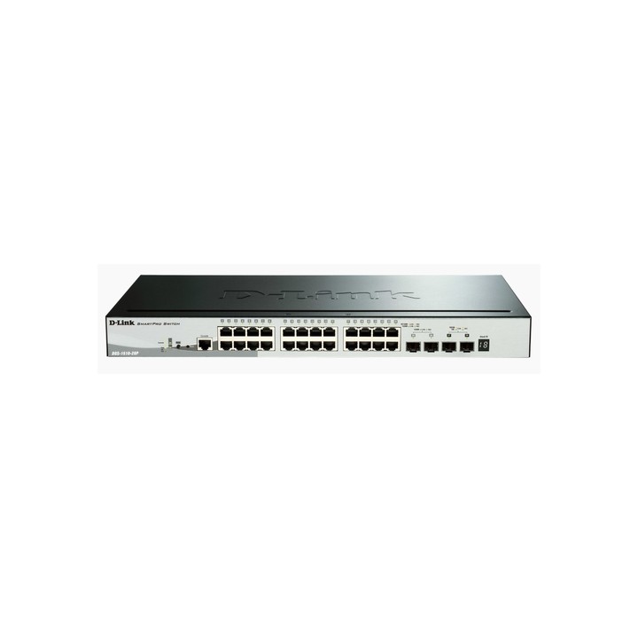 D-LINK SWITCH 28 PORTE GIGABIT 10/100/1000MBPS POE STACKABLE SMART MANAGED