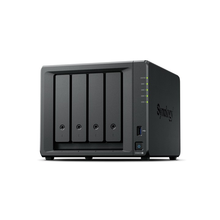 SYNOLOGY NAS DS925+ X 4HD/SSD 3.5"/2.5"SATA-NO HD-AMD RYZEN V1500B--DDR4 4GB-2P GIGA-2P USB-1P