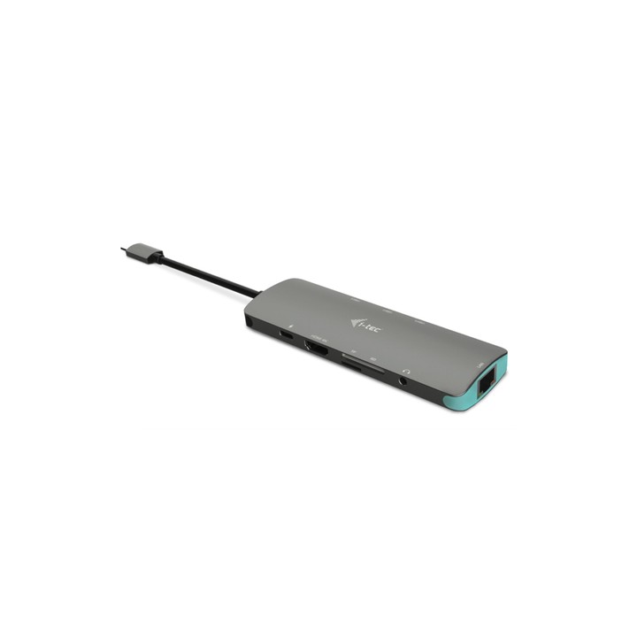I-TEC NANO DOCKING STATION IN METALLO USB-C, 4K HDMI LAN + POWER DELIVERY 100W