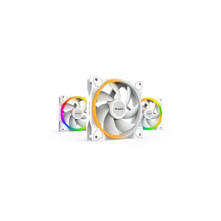BE QUIET! VENTOLA LIGHT WINGS WHITE 120MM PWM TRIPLE-PACK