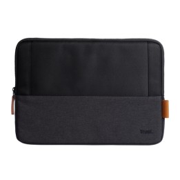 TRUST CUSTODIA/SLEEVE 13,3" MORBIDA PER LAPTOP/NOTEBOOK REALIZZATA CON PET RICICLATO - LISBOA NERA