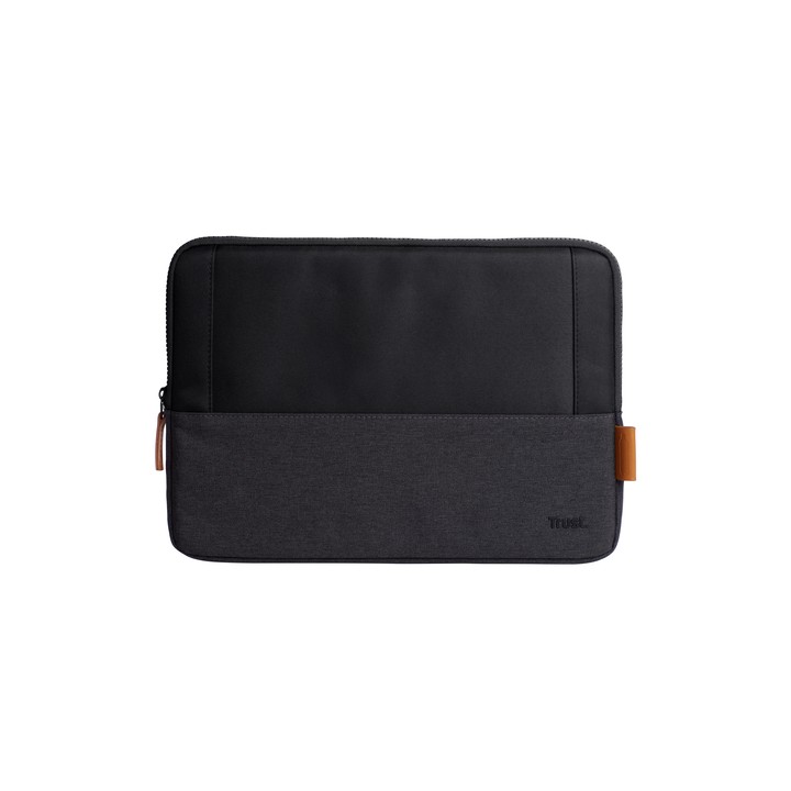 TRUST CUSTODIA/SLEEVE 13,3" MORBIDA PER LAPTOP/NOTEBOOK REALIZZATA CON PET RICICLATO - LISBOA NERA