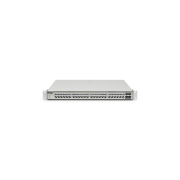 REYEE CLOUD SWITCH MANAGED L2 48 PORTE GIGABIT POE/POE+, 4 SLOT SFP+ 10G, POE POWER BUDGET 370W, 19"