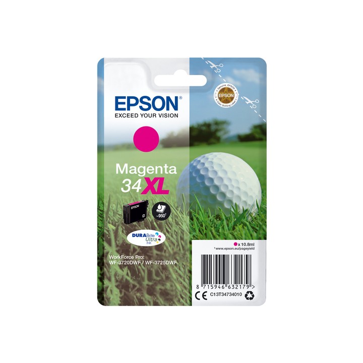 EPSON CART. INK MAGENTA 34XL SERIE PALLINA DA GOLF
