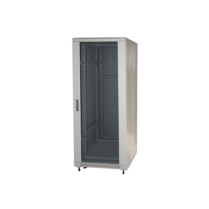 ARMADIO RACK 19 27U (A)1388 (L)600 (P)600 COLORE GRIGIO PORTA VETRO