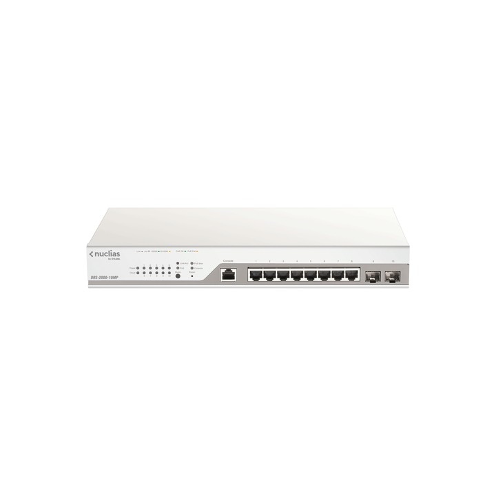 D-LINK SWITCH SMART MANAGED 10 PORTE GIGABIT POE