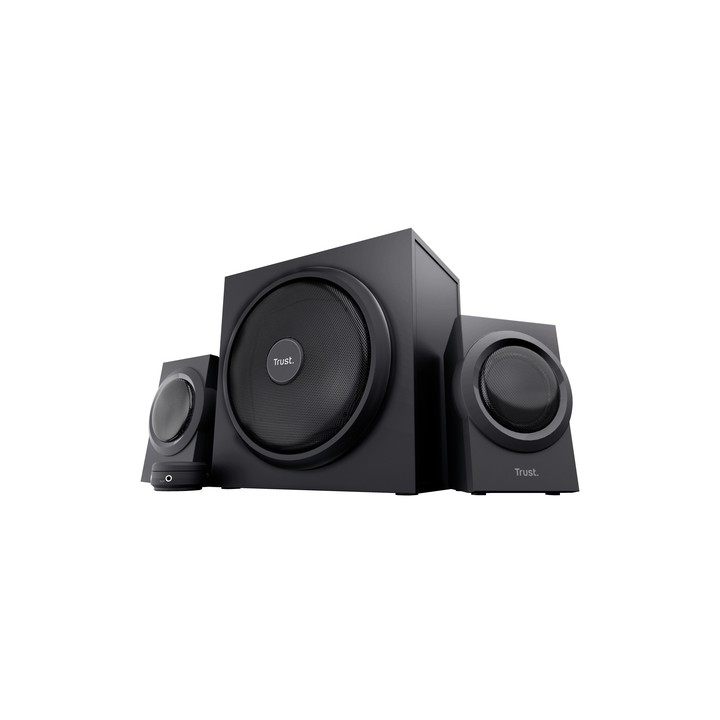 TRUST SET ALTOPARLANTI SPEAKERS 2.1 120W PICCO (60W RMS) - CON TELECOMANDO CON INGRESSO AUX + PRESA