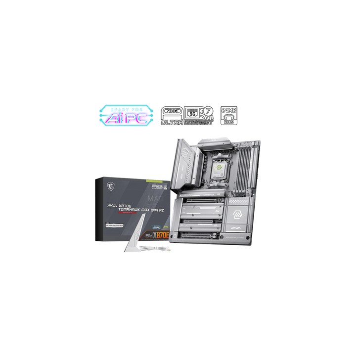 MSI MB MAG X870E TOMAHAWK MAX WIFI PZ,X870E,AM5,4DDR5,3PCI-Ex16,4M.2,4SATA3.0,1USB3.2 Gen2x2,3US