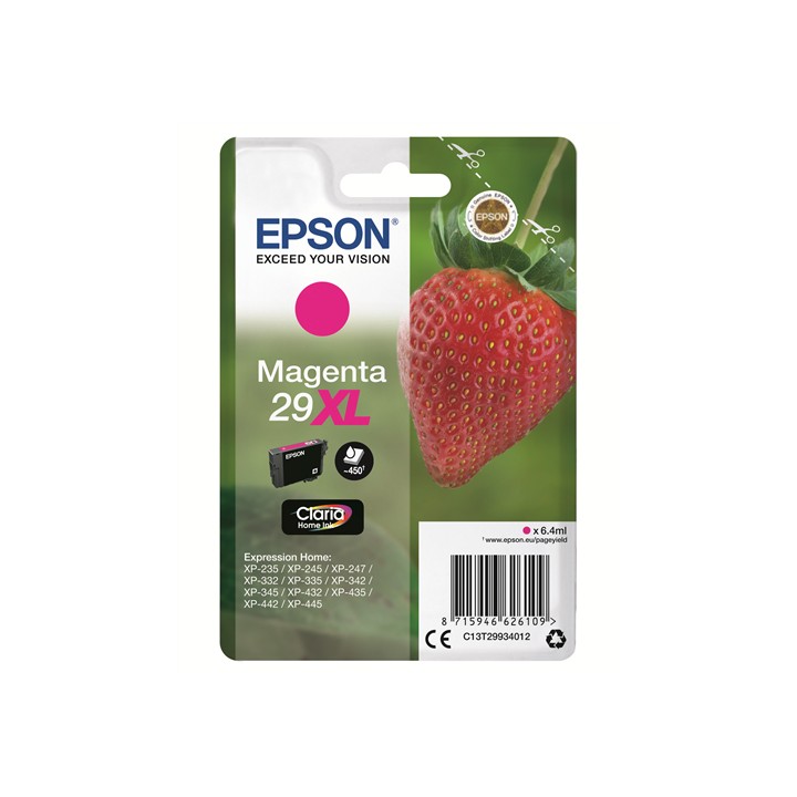 EPSON CART. INK MAGENTA 29XL SERIE FRAGOLA
