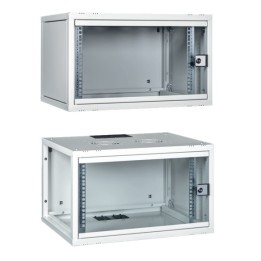 ARMADIO RACK 19 15U PROFONDITA 450 MM DA ASSEMBLARE GRIGIO DISASSEMBLATO SERIE EAVI