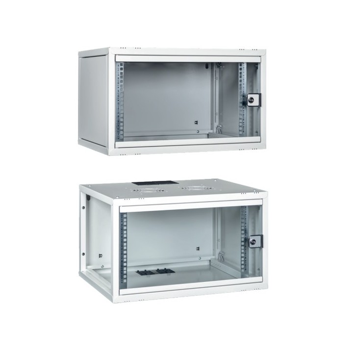 ARMADIO RACK 19 15U PROFONDITA 450 MM DA ASSEMBLARE GRIGIO DISASSEMBLATO SERIE EAVI