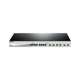 D-LINK SWITCH 12 PORTE INCLUDING 8X10GIGA 2X10G SFP+ 2XSFP+ 19 RACKMOUNT