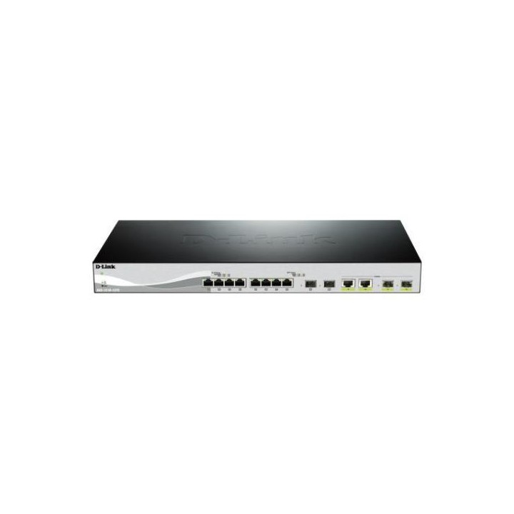 D-LINK SWITCH 12 PORTE INCLUDING 8X10GIGA 2X10G SFP+ 2XSFP+ 19 RACKMOUNT