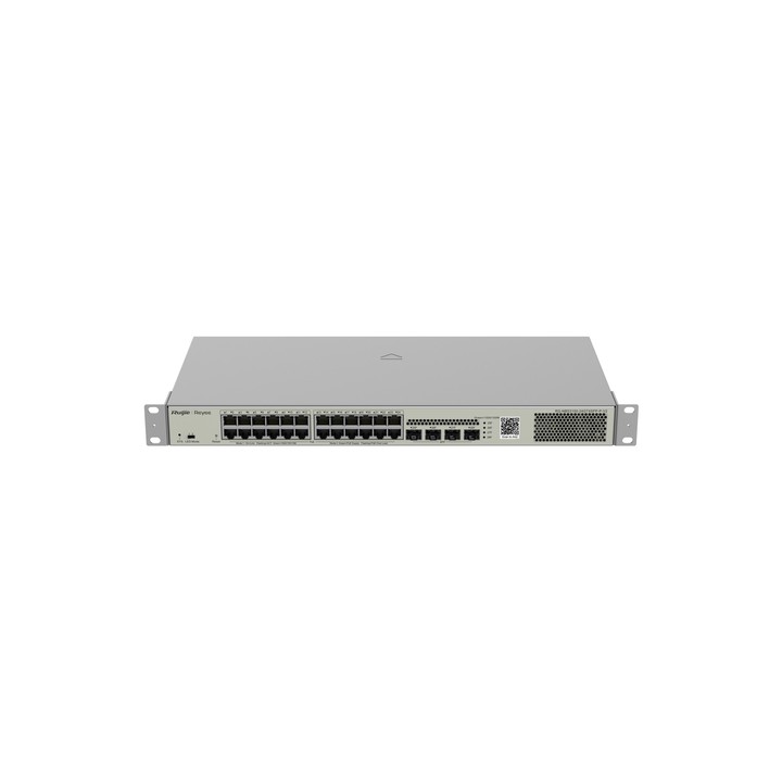 REYEE SWITCH POE 28 PORTE GIGABIT, LAYER 2, CLOUD MANAGED, POE BUDGET, 370W