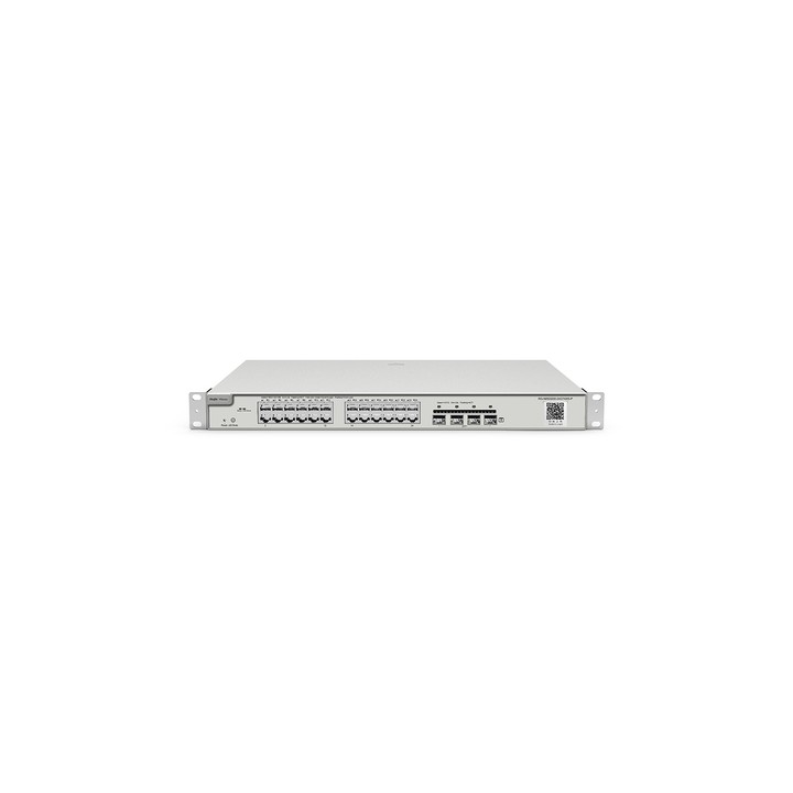 REYEE CLOUD SWITCH MANAGED GIGABIT L2, 24 PORTE GIGABIT RJ45, 4 SLOT SFP+ 10G, 19" RACK MOUNT