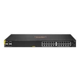 HPE SWITCH ARUBA 6100 24 PORTE 10/100/1000 POE+ (370W) + 4X 1GB/10GB SFP+