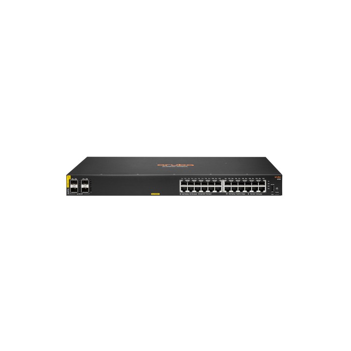 HPE SWITCH ARUBA 6100 24 PORTE 10/100/1000 POE+ (370W) + 4X 1GB/10GB SFP+