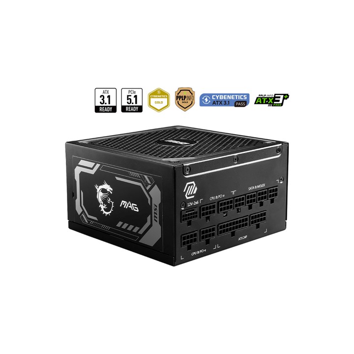 MSI ALIMENTATORE MAG, EU, 1250W, FULLY-MODULAR, 80 PLUS GOLD, 7A GARANZIA