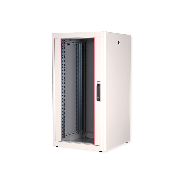 ROLINE 19" CABINET NETWORK BASIC 22U, 600x600 (WxD), PORTA IN VETRO, GRIGIO