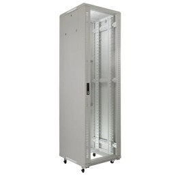 ARMADIO RACK PER RETI 19 32U (A)1558, (L)600, (P)600 COLORE GRIGIO PORTA VETRO SERIE EAVI