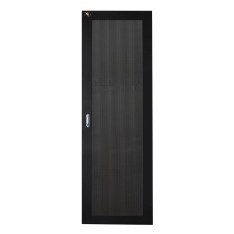 PORTA IN METALLO TRAFORATA NERA PER ARMADI LINK 32U LARGHEZZA 600MM CON SERRATURA