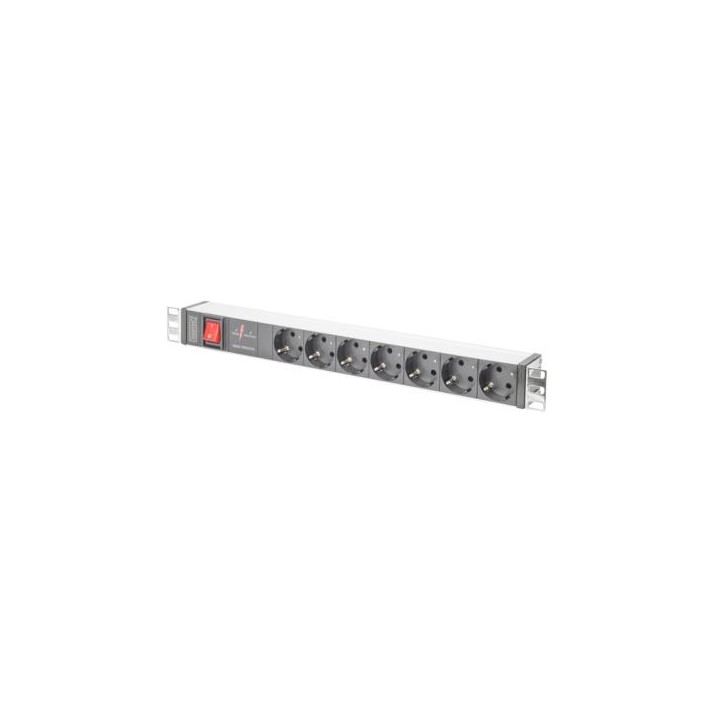 DIGITUS MULT ALIM ER RACK 19" IN ALL 7 PRESE SCHUKO E SPINA SCHUKO E INTERRUTTORE