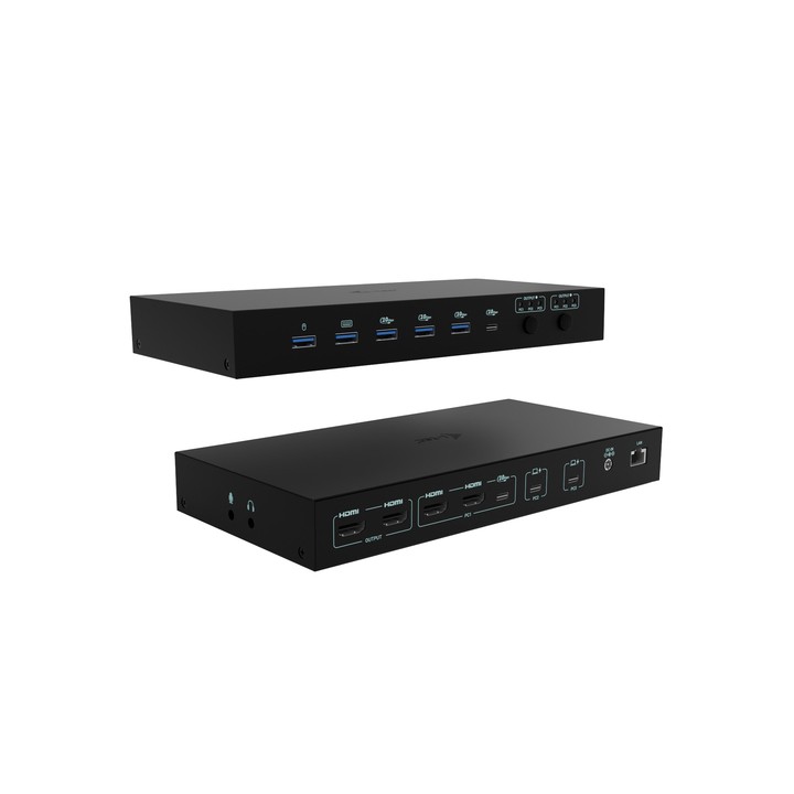 I-TEC DOCKING STATION USB-C KVM PER 3 HOSTS, DUAL DISPLAY, POWER DELIVERY 1X 92W/2X 65W