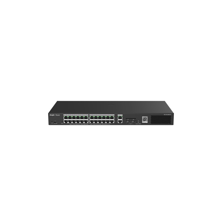 REYEE SMART SWITCH POE GIGABIT 28 P., 24 P. POE/POE+ RJ45, 2 P. UPLINK GIGABIT RJ45/SFP