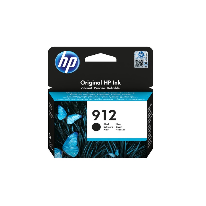 HP CART. INK NERO, 912 BLACK ORIGINAL