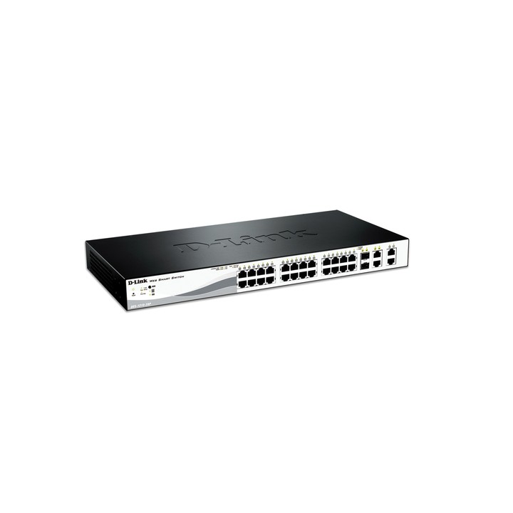 D-LINK SWITCH 24 PORTE GIGABIT POE + 4 PORTE SFP SMART+