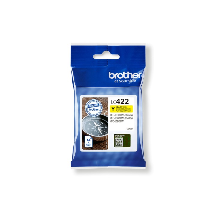 BROTHER CART INK GIALLO DA 550 PG