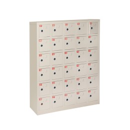 LINK BOX 30 ALLOGGIAMENTI CELLULARI IN METALLO CON CHIUSURA CHIAVE, MISURE 110.5X23X90