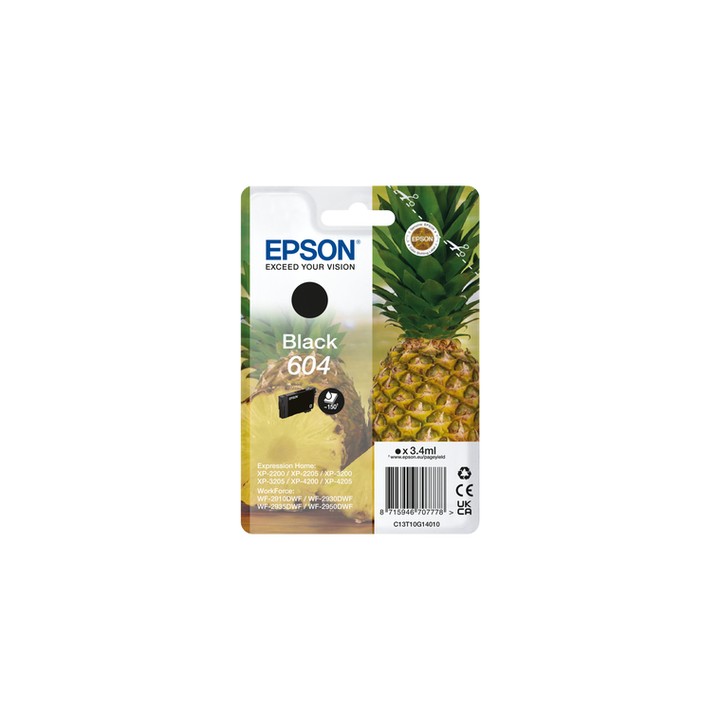 EPSON CARTUCCIA 604 INKJET SERIE ANANAS NERO
