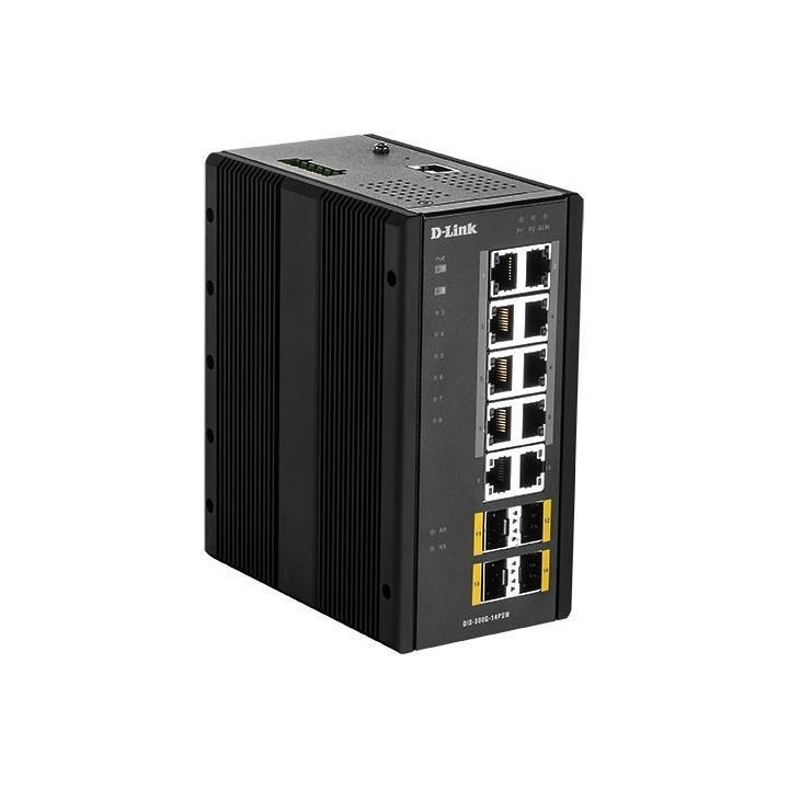 D-LINK SWITCH INDUSTRIALE 14 PORTE L2 MANAGED 10XGIGABIT BASE-T POE, 4X SFP