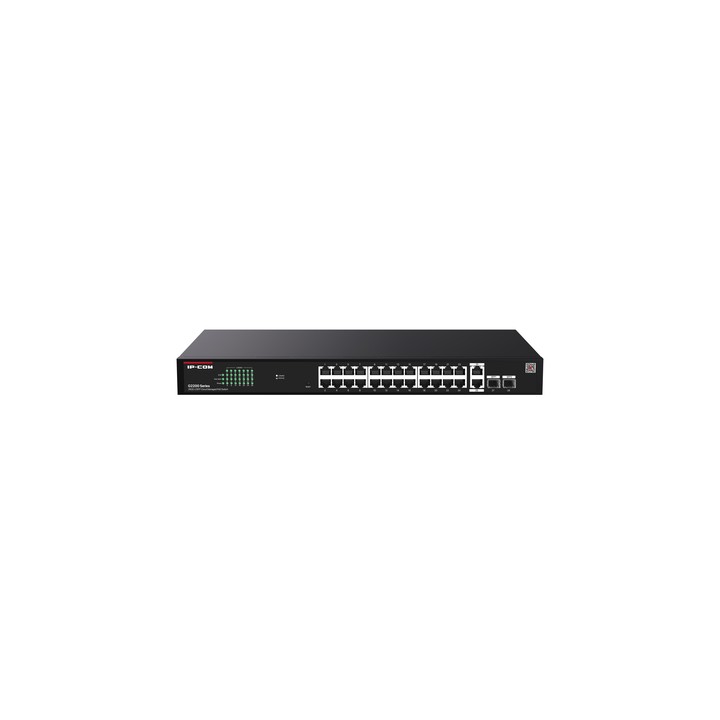 IP-COM SWITCH POE MANAGED L2, 28 PORT, 26 POE, 2 SFP