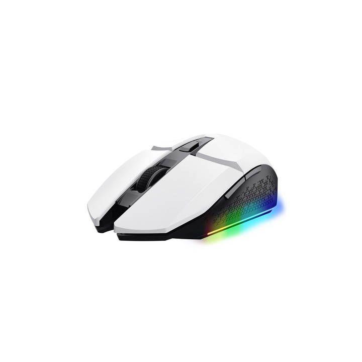 TRUST MOUSE GAMING RGB WIRELESS RICARICABILE 4.800DPI - GXT110W FELOX BIANCO