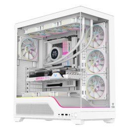 CASE SHOWBUI WAVE 82W GAMING TOWER ATX 4x12CM ARGB FAN 2xUSB3 TYPE-C DARKER TEMP GLASS SIDE FRON