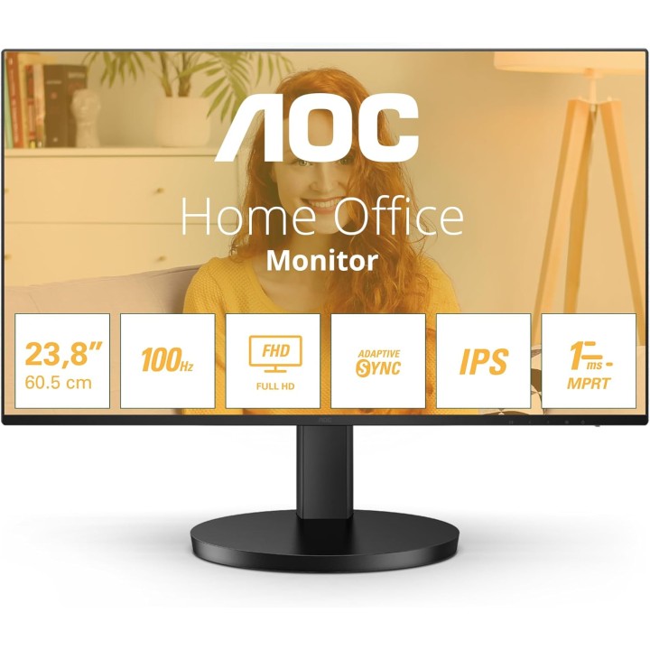 AOC MONITOR 23,8 LED IPS FHD 16:9 1MS 250 CDM 120hz, VGA/HDMI, MULTIMEDIALE