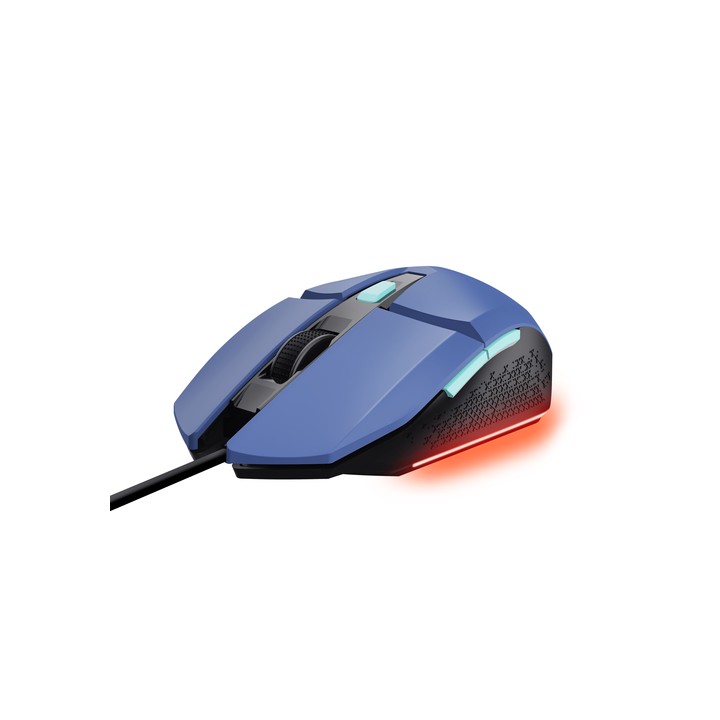 TRUST MOUSE GAMING ILLUMINATO CABLATO 6.400DPI ACELLERAZIONE 20G - GXT109B FELOX BLU