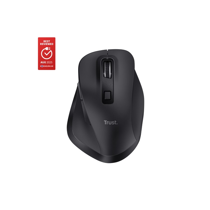TRUST MOUSE WIRELESS RICARICABILE MULTICONNECT BT + WL 2,4GHZ - 2.400DPI - PLASTICA RICICLATA 50 -