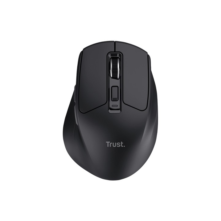 TRUST MOUSE WIRELESS RICARICABILE MULTICONNECT WL 2,4GHZ + 2x BT SILENT - 3200DPI - NIVEN - NERO