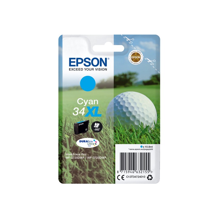 EPSON CART. INK CIANO 34XL SERIE PALLINA DA GOLF