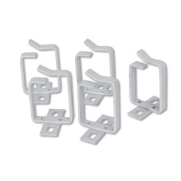 PASSACAVI PER ARMADI RACK 100x45 mm. CONFEZIONE 10 PEZZI - COLORE GRIGIO RAL 7035