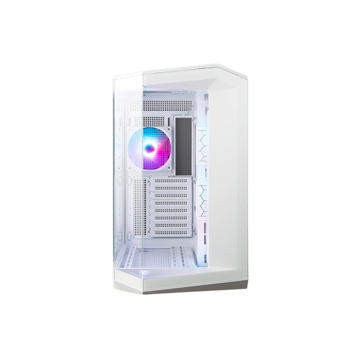 MSI MAG PANO 100R PZ WHITE, Global, 2xUSB 3.2 Gen 1, 1xUSB 3.2 Gen2 Type-C, 3x120mm ARGB Reverse Bla