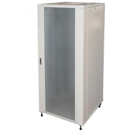 ARMADIO RACK PER RETI 19 42U (A)2002, (L)600, (P)1000 COLORE GRIGIO PORTA TRAFORATA SERIE EAVI