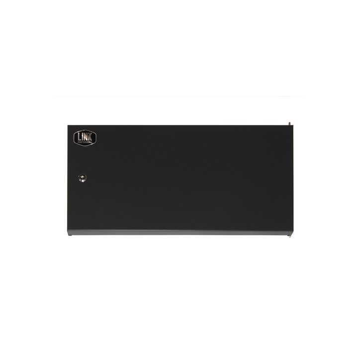 PORTA CHIUSA IN METALLO PIENO CON SERRATURA PER ARMADIO LINK 6U LK 1906UNF NERO