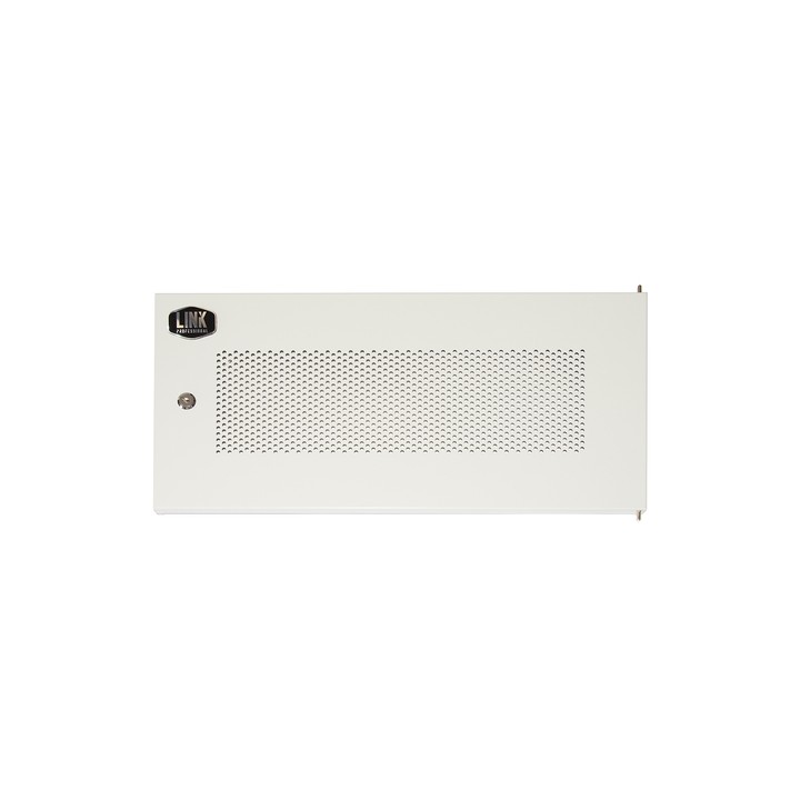 PORTA METALLO TRAFORATA CON SERRATURA PER ARMADIO LINK 6U LK 1906UGF GRIGIO