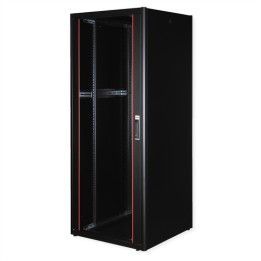 ROLINE 19" CABINET NETWORK BASIC 42U, 800x800 (WxD), PORTA IN VETRO, NERO