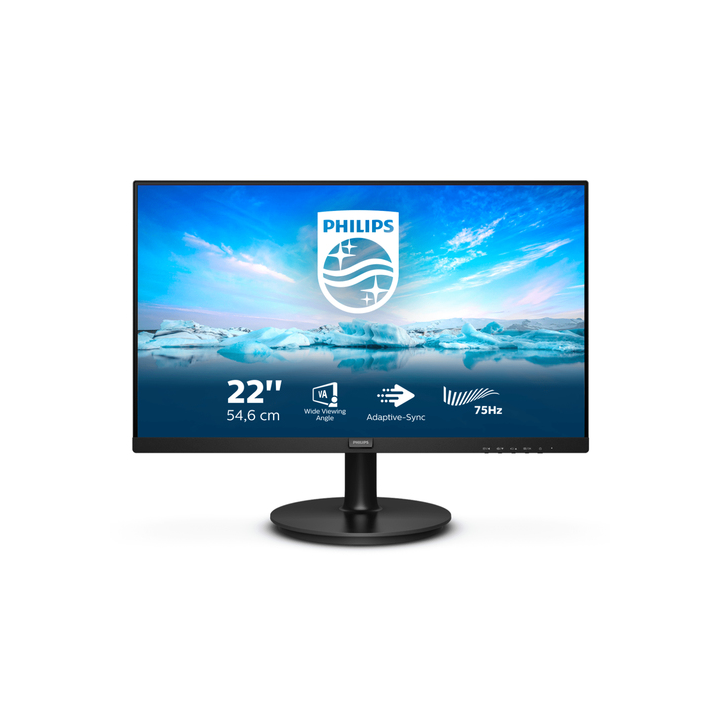 PHILIPS MONITOR 21,5 LED VA 16:9 FHD 4MS 250 CDM, VGA/DP/HDMI, MULTIMEDIALE