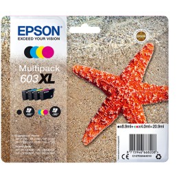 EPSON CART INK 603 XL MULTI PACK, NERO, GIALLO, CIANO, MAGENTA, SERIE STELLA MARINA